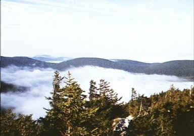Mt. Cube and fog